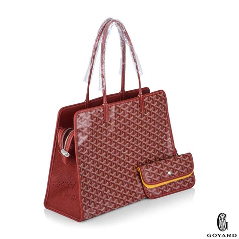 goyard bag chevron streak louise bag|GOYARD Goyardine Saint Louis PM Red .